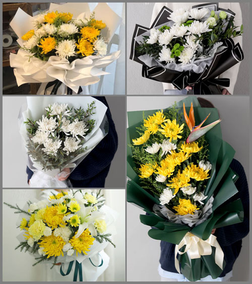 浙江省金华兰溪市灵洞乡白事花束代送